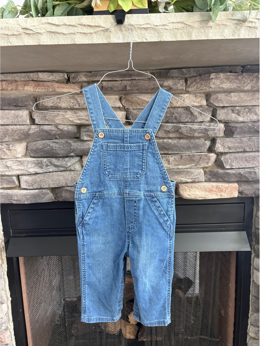 Carter's Baby Denim Overalls Pants Size 12 months Boys Infant